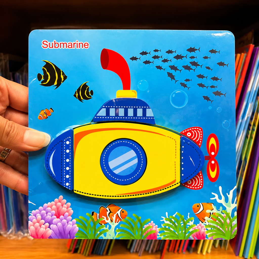 Submarine Board Book – Fun & Educational Learning Book for Kids 🚢🐠